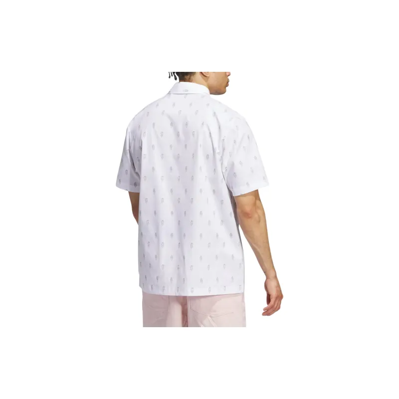 Adidas Free Shipping With AdiClub Go to Resort Button Down Polo Shirt-3