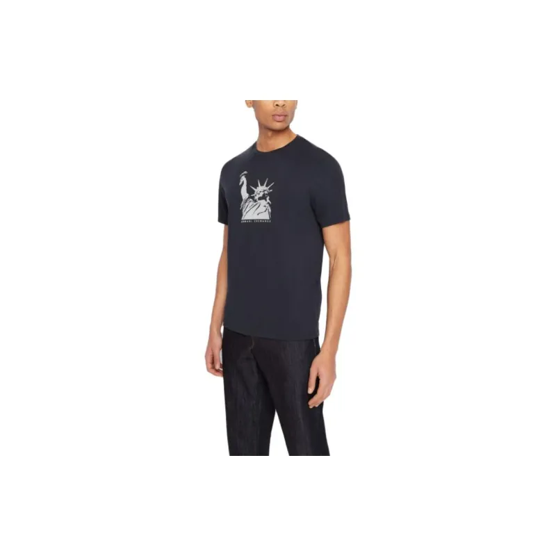 ARMANI EXCHANGE T Shirts Men Dark Blue-3