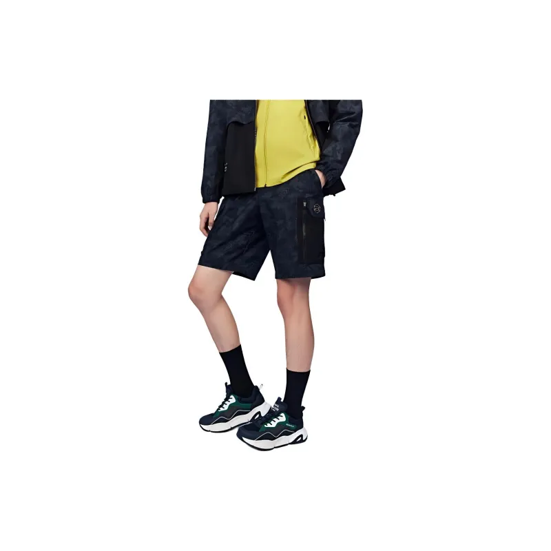 Biyin Leufen Casual Shorts Men's Black-3