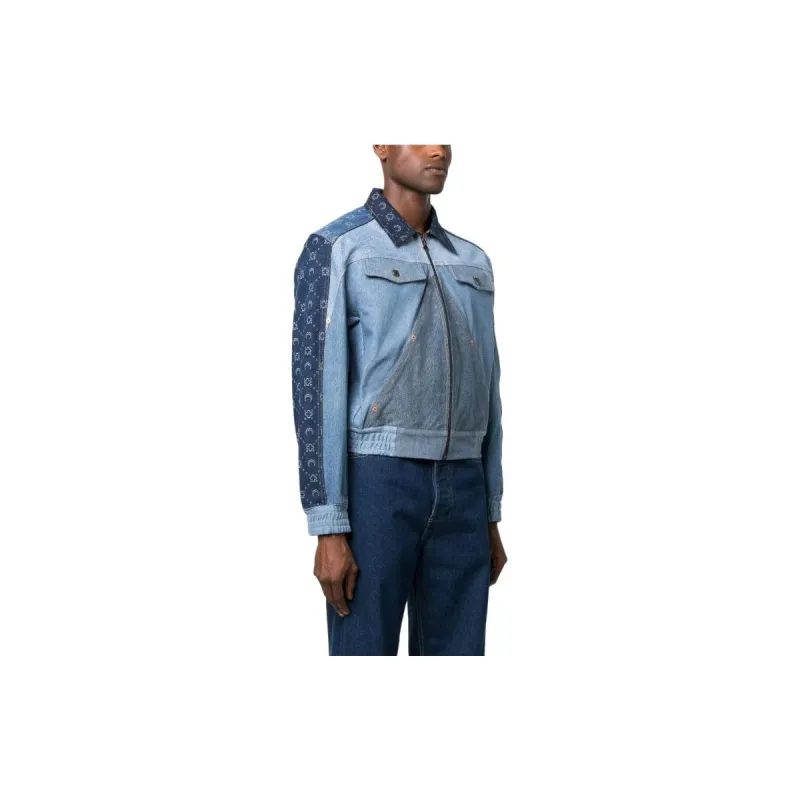 Marine Serre Patchwork Denim Jacket-3