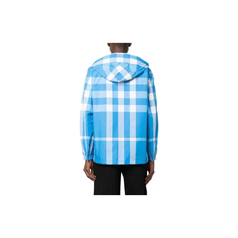 Burberry Checked Hooded Drawstring Jacket-2