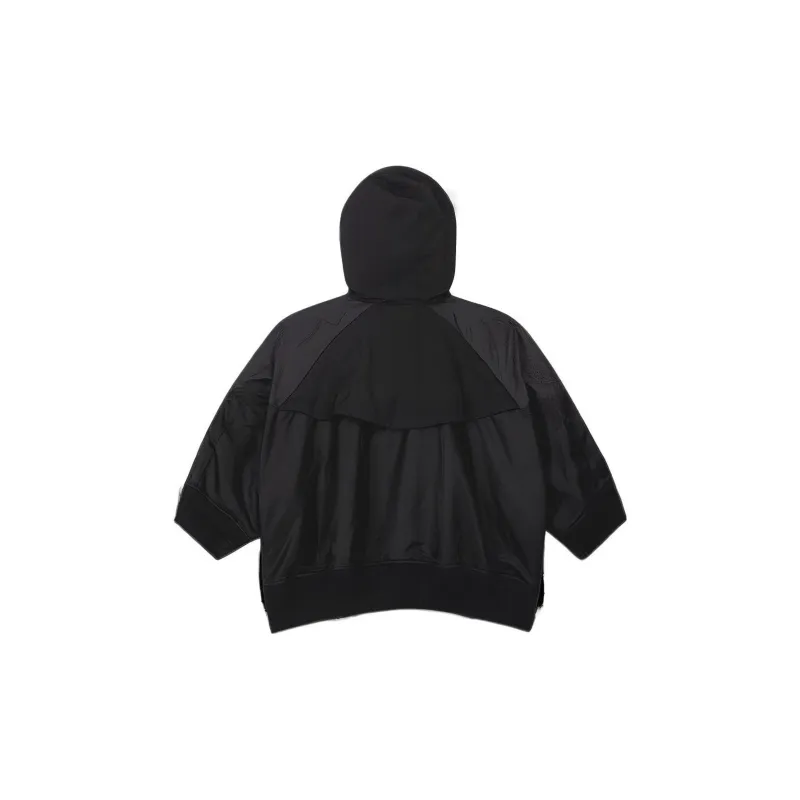Nike X Sacai Women'ss Full Zip Hooded Jacket Asia Sizing Black-1