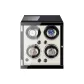 4 Watch Slots, Outer Carbon Fiber with Inner White