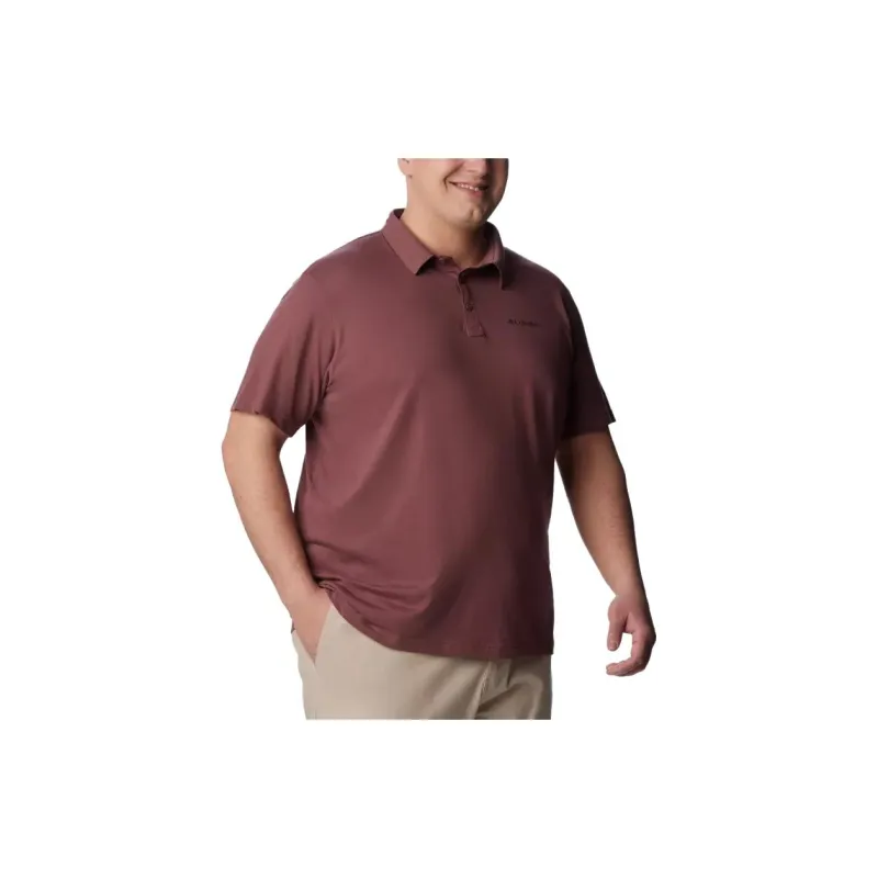 Columbia Polo Shirts Men Burgundy-2