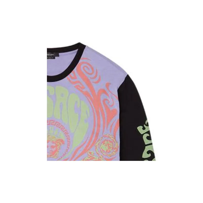 VERSACE T-Shirts Men Purple-5