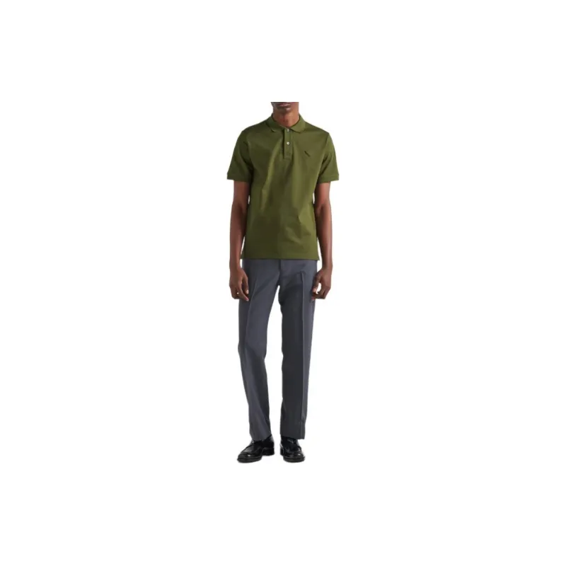 PRADA Polo Shirt Men's Army Green-2