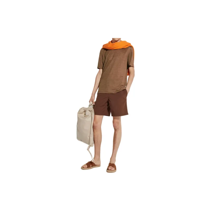 Zegna SS24 T Shirt Men's Dark Brown-1