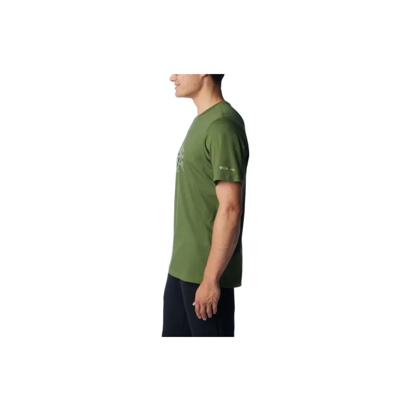 Columbia T Shirt Men's Army Green-3