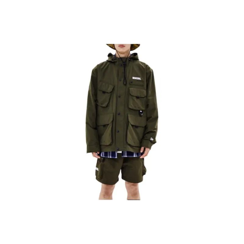New Era SS24 Jackets Coats Men's Army Green-4