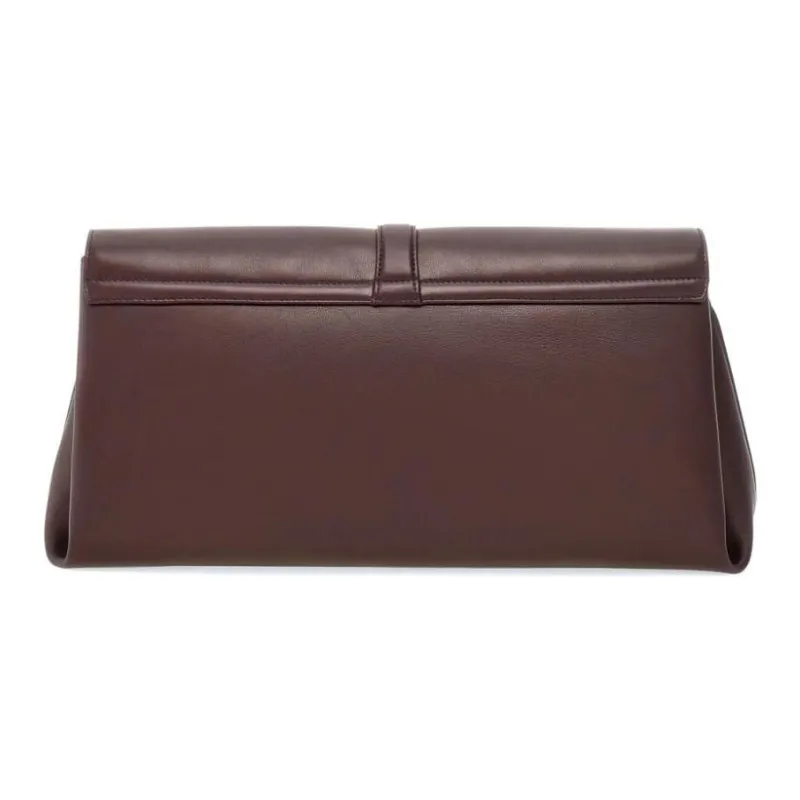 FERRAGAMO Calfskin Shoulder Bag Large Size Women's Blood Red-1