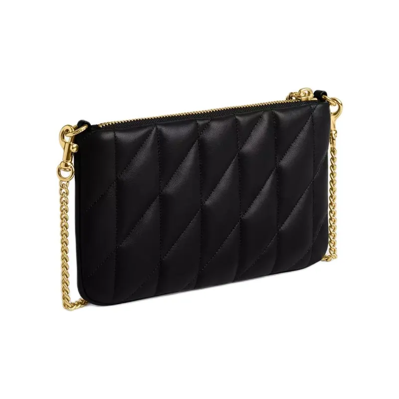 COACH Nappa Leather Clutch Women's Black-1