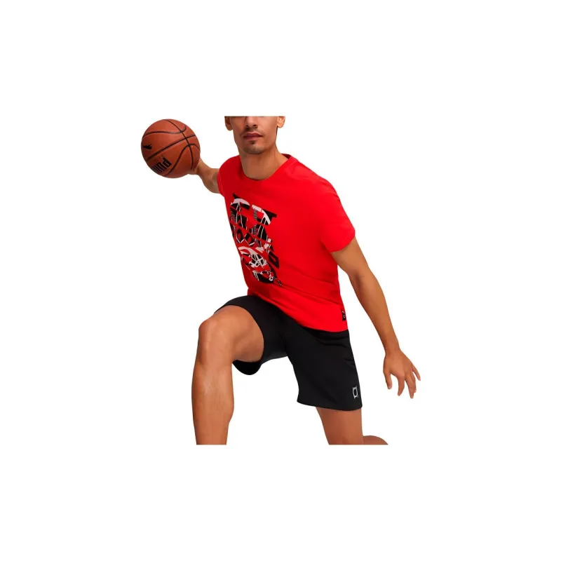 PUMA THE HOOPER T Shirt Men's Red-4