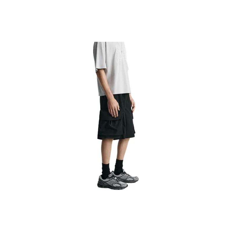 ZARA Cargo Shorts Men Black-2