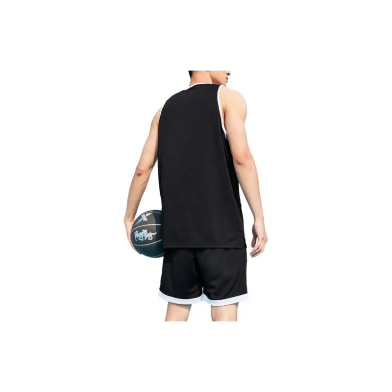 XTEP Basketball Jersey Unisex Jet Black-6