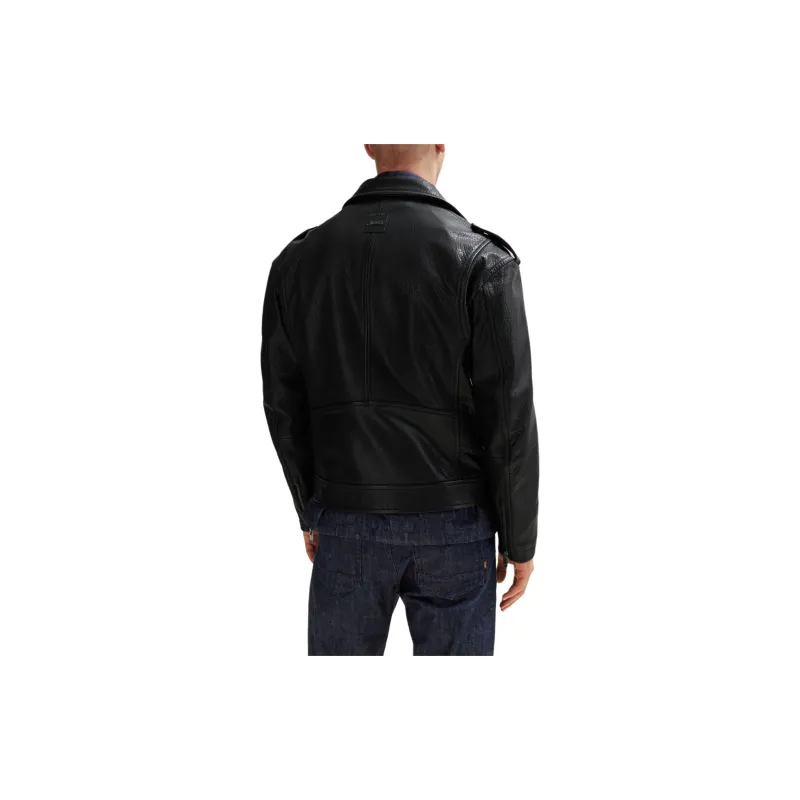 HUGO BOSS Studded Leather Jacket-2