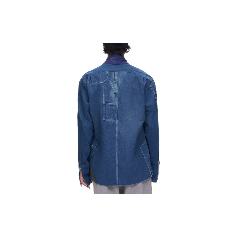 GREG LAUREN Denim Jackets Men Blue-2