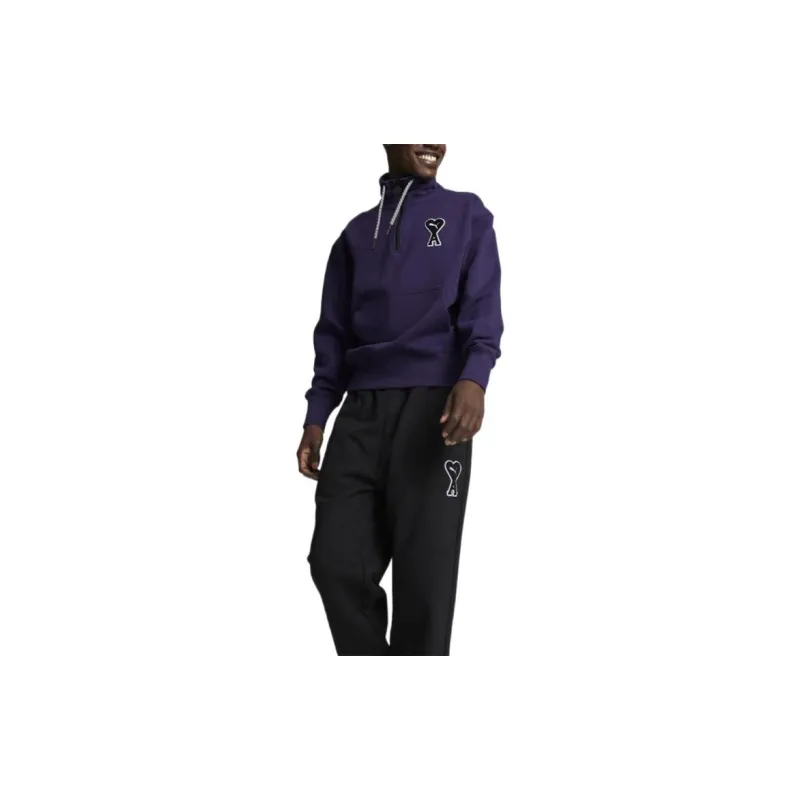 AMIPARIS X Ami Half Zip Sweatshirt-2