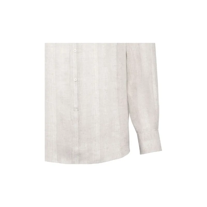 Brunello Cucinelli Striped Button Up Shirt-6