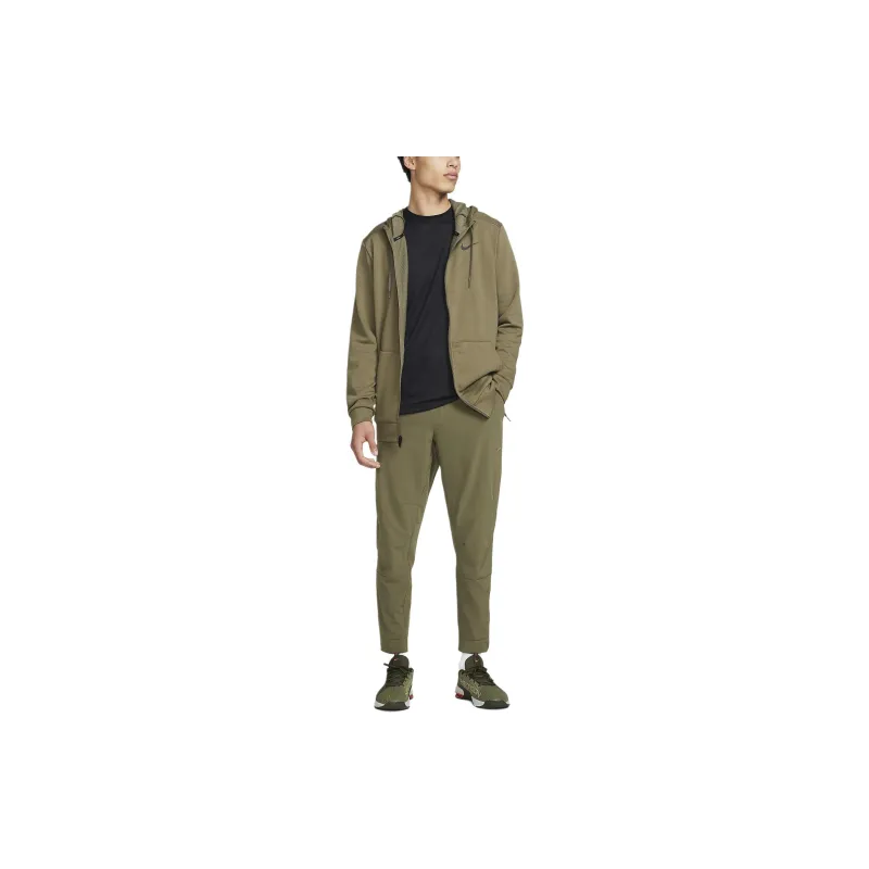 Nike Dri Fit Zippered Cuff Versatile Pants Casual Pants Men's Olive Green-2