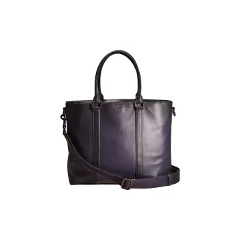 COACH Metropolitan Glove Tanning Briefcase Shoulder Bag Crossbody Bag Handbag Men's Midnight Navy Matte Black Copper