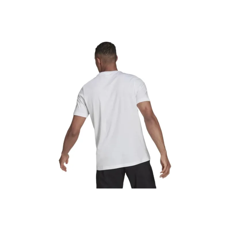 Adidas T Shirts Men White-2