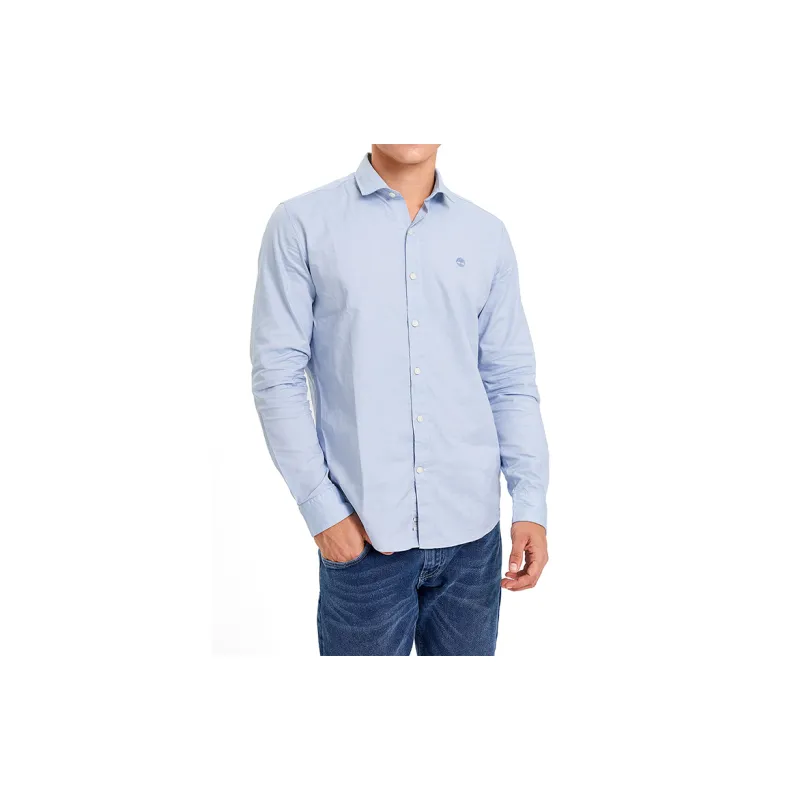 Timberland Shirt Men's Sky Blue White-1