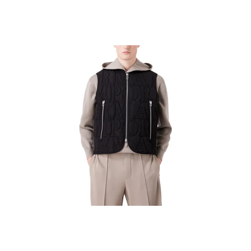 EMPORIO ARMANI Vests Men Black-2