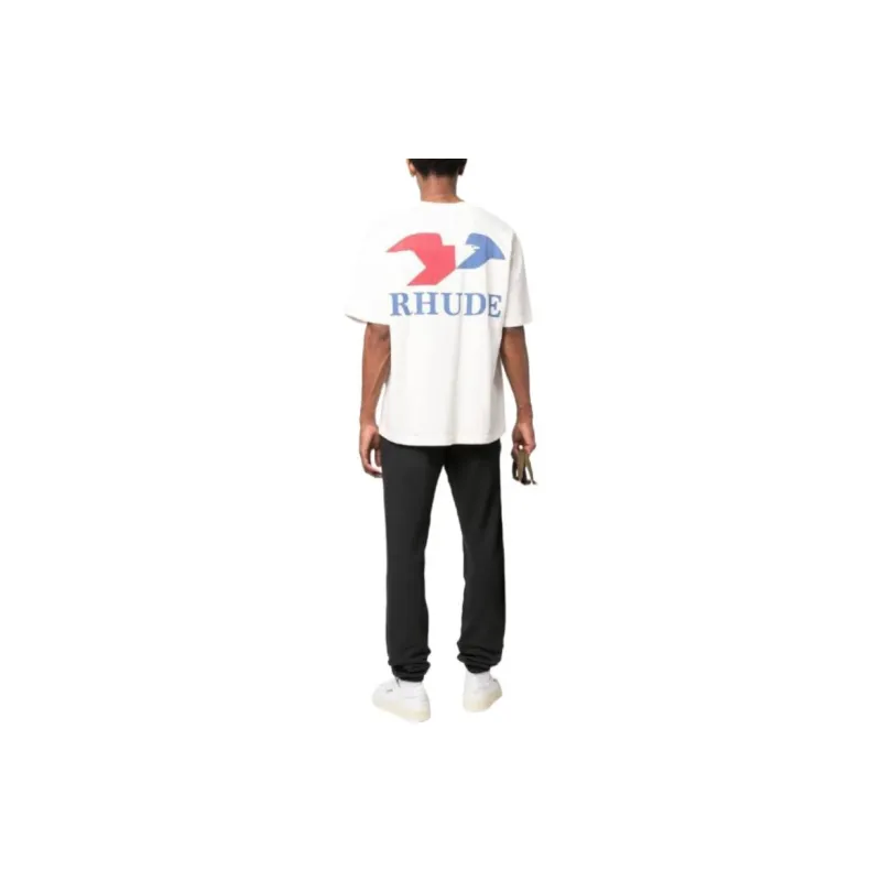 RHUDE T-Shirts Men White-2