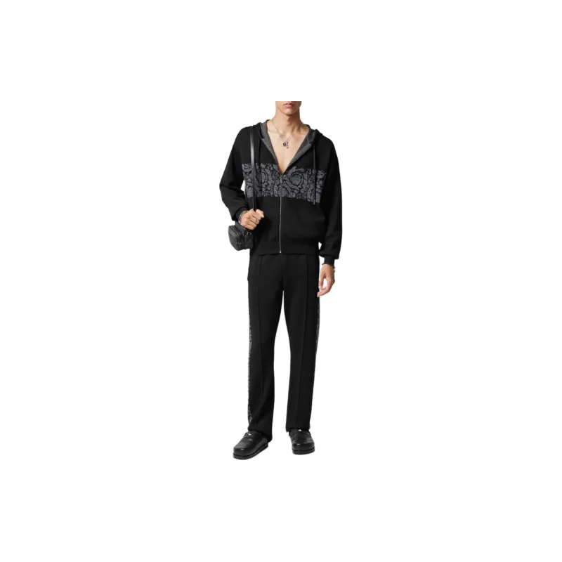 VERSACE Barocco jacquard Zip up Hoodie-1