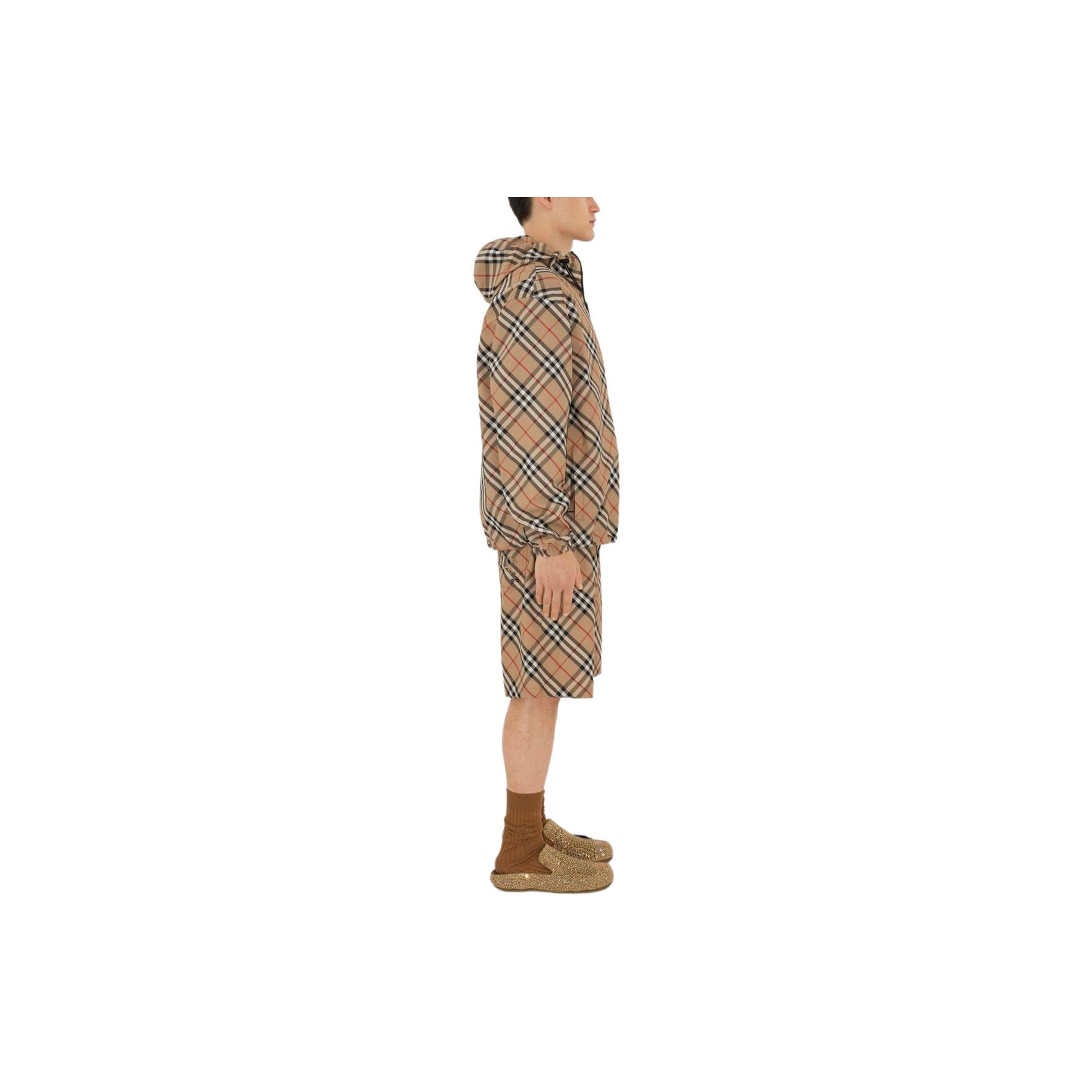 Burberry Vintage Check Reversible Zip-front Hooded Jacket S