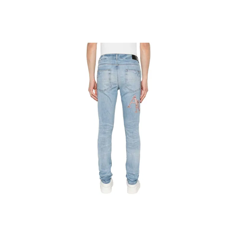AMIRI Logo-embroidered Skinny Jeans-2