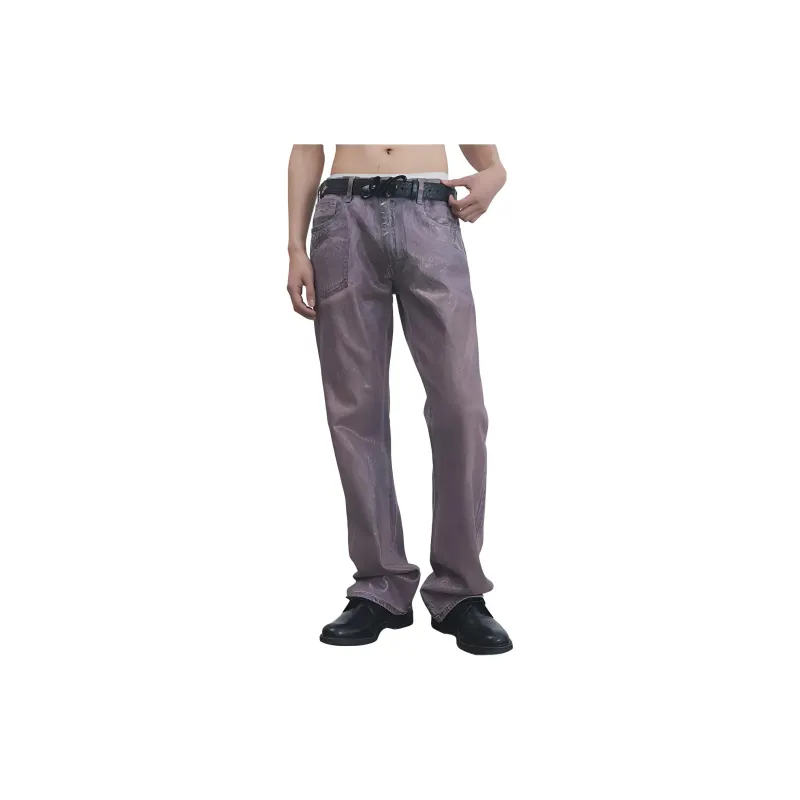 Good Bai X Levis GOOD BAI Collaboration Jeans Unisex Peach Pink-2
