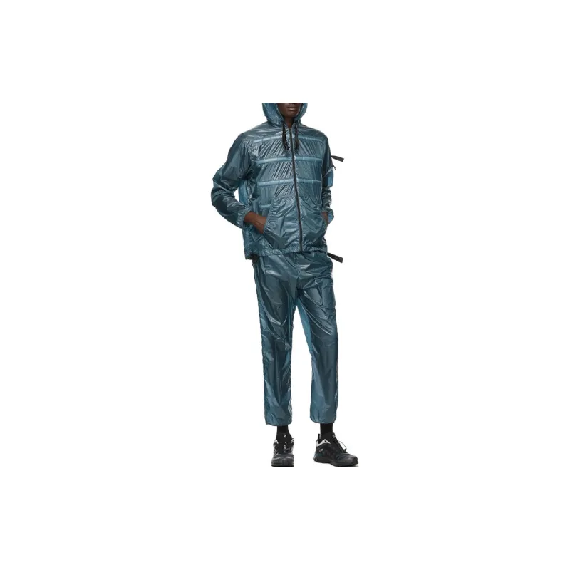 Moncler Knitted Sweatpants Men Gray Blue-3
