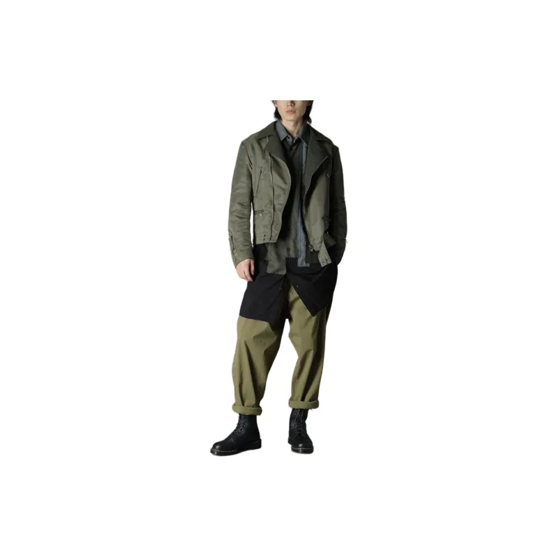 Yohji Yamamoto FW24 Ground Y Jackets & Coats Unisex Khaki Green-4