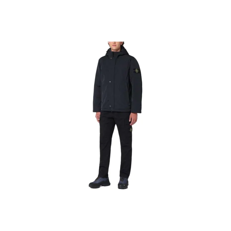 STONE ISLAND Funnel Neck Hooded Jacket-3