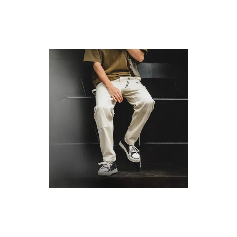 MADEN Jeans Men Ecru-5