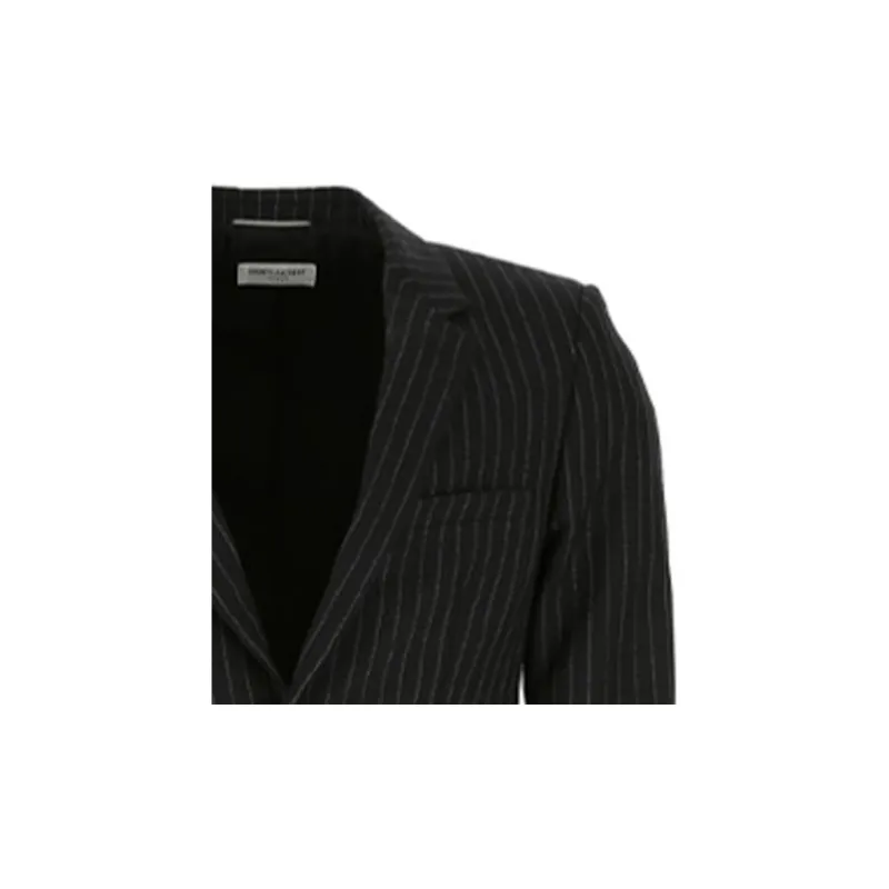 SAINT LAURENT Business Suits Men Black-6