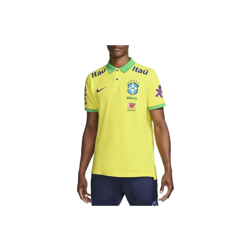Nike Polo Shirts Men Yellow-4