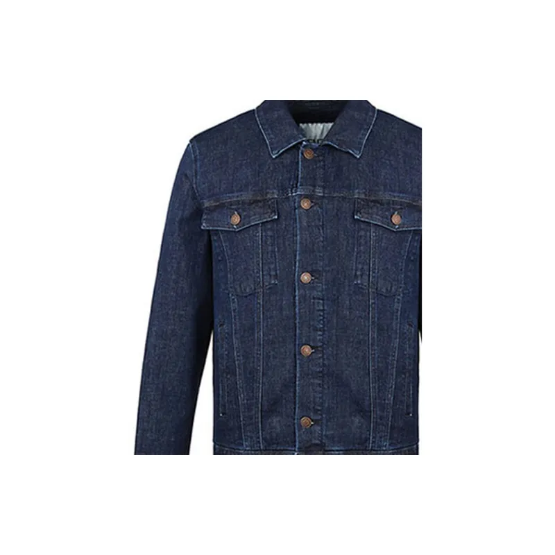 KENZO Denim Jackets Men Dark Sky Blue-4