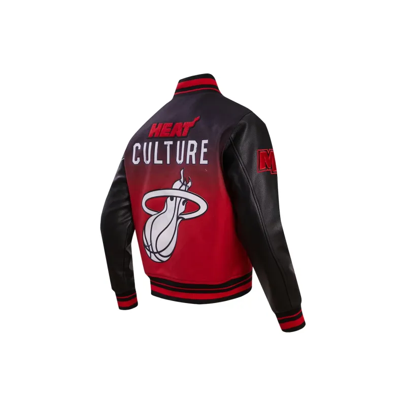 NBA Miami Heat Pro Standard 2023/24 City Edition Jackets Coats Men's Black-1