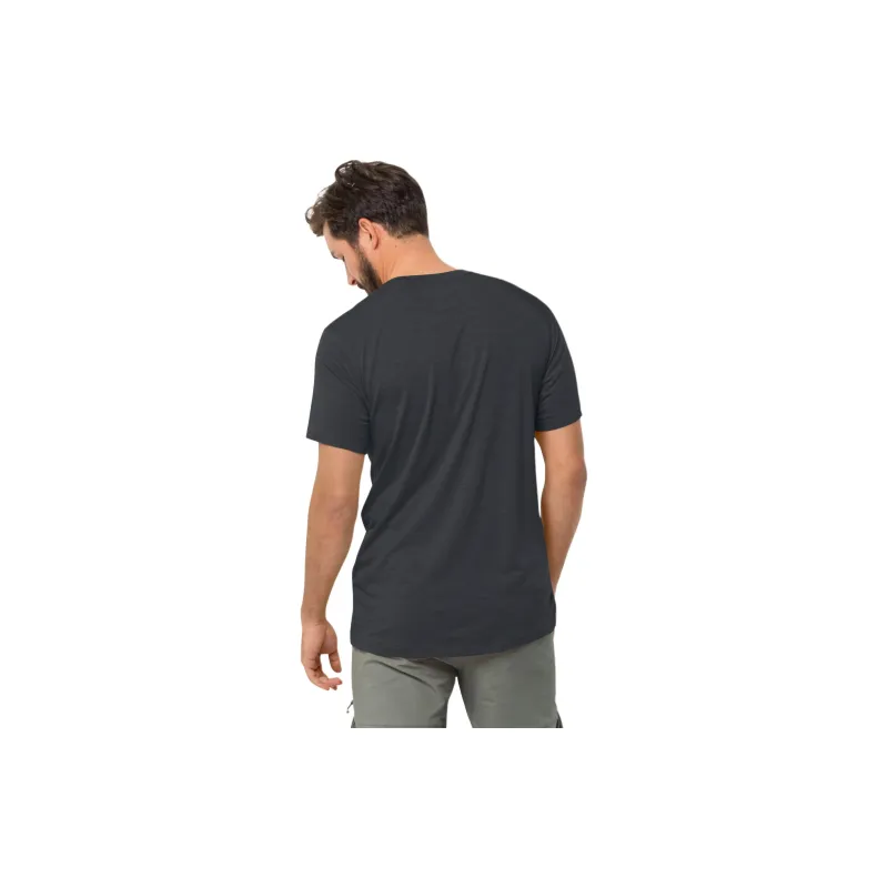 Jack Wolfskin T Shirt Men's Dark Gray-2