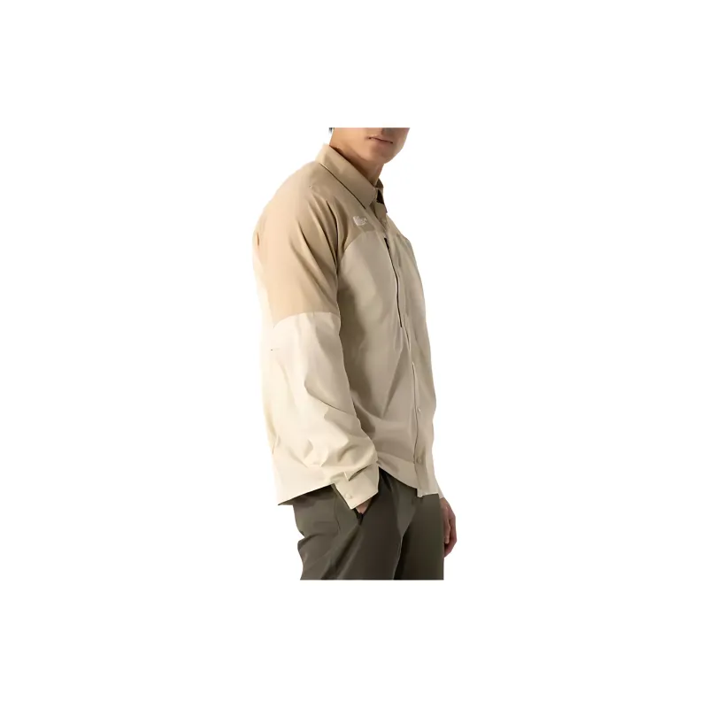 THE NORTH FACE Men's First Trail UPF Long Sleeve Shirt Men's Gravel-4
