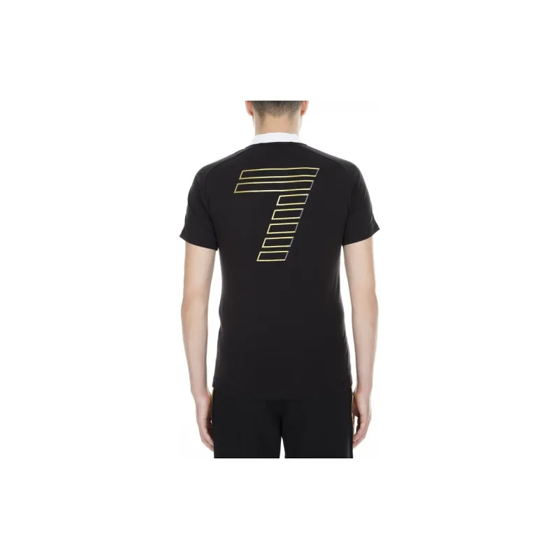 EMPORIO ARMANI EA7 Polo Shirts Men Black/Gold-3