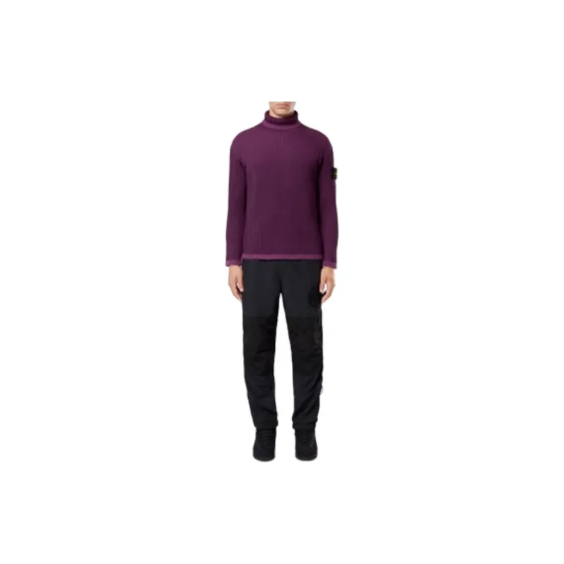 STONE ISLAND Logo Patch Zip Detailed Trousers-2