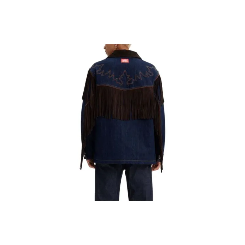 Kenzo X Levis LEVI'S X KENZO CO BRAND Jackets Unisex Dark Indigo-4