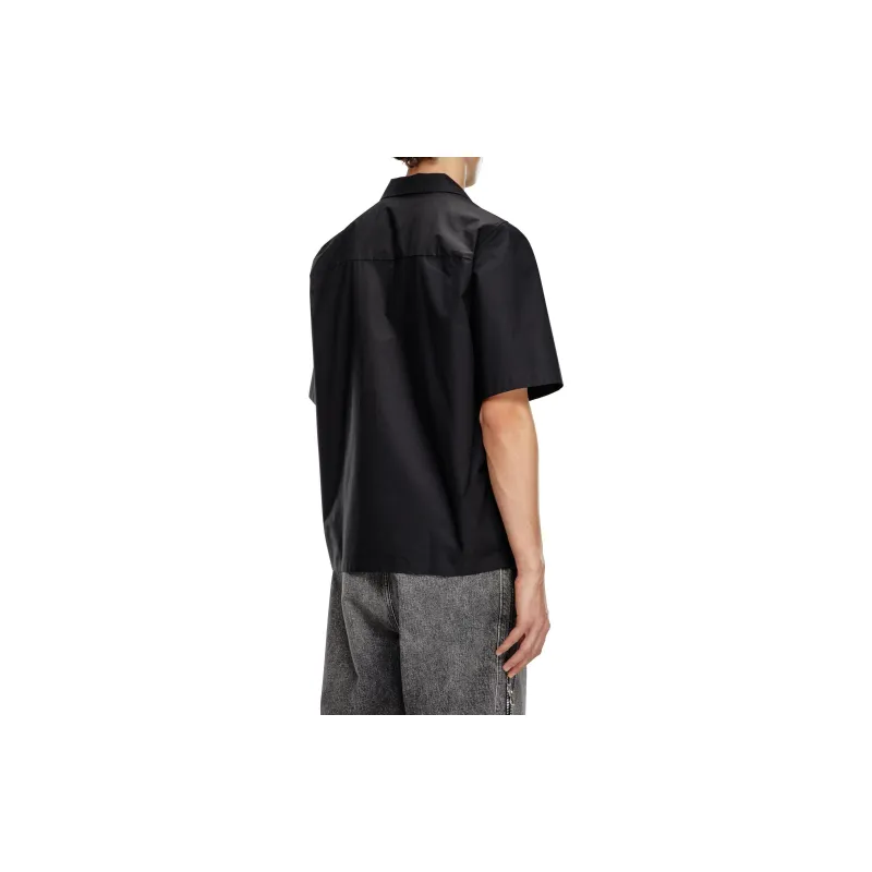 DIESEL Logo Embroidered Short Sleeved Shirt-1