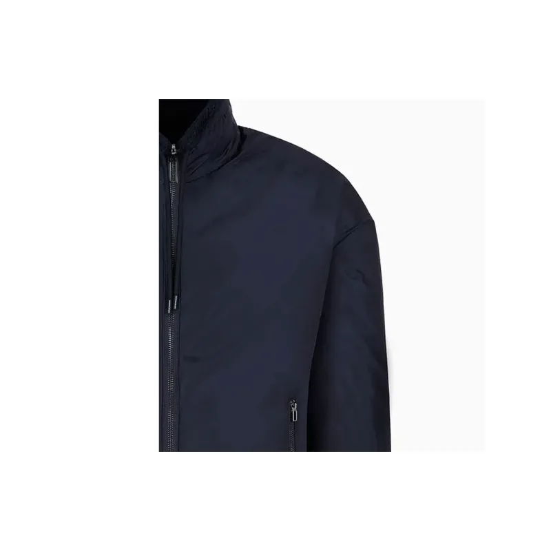 EMPORIO ARMANI Reversible Logo embroidered Bomber Jacket-5