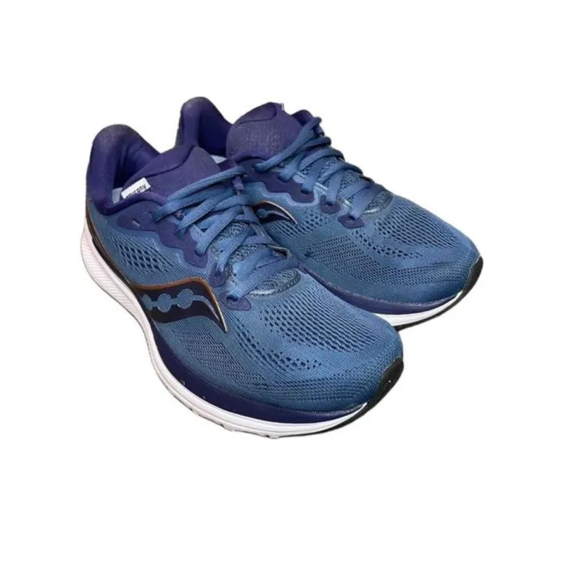 Saucony Anti-Slip Wear-Resistant Low-Top Running Shoes Women's Blue-1