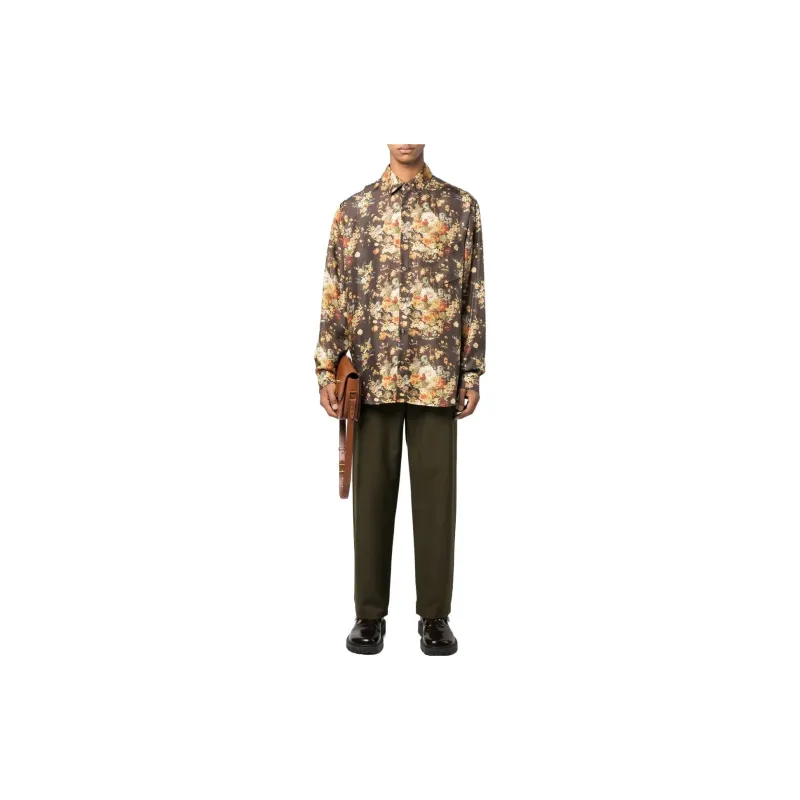 NANUSHKA Floral-print Long-sleeve Pyjama Shirt-1