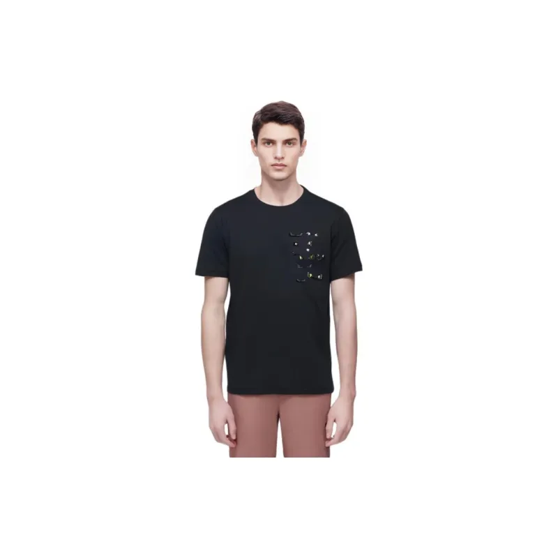 FENDI Regular T Shirt Men's Black-3